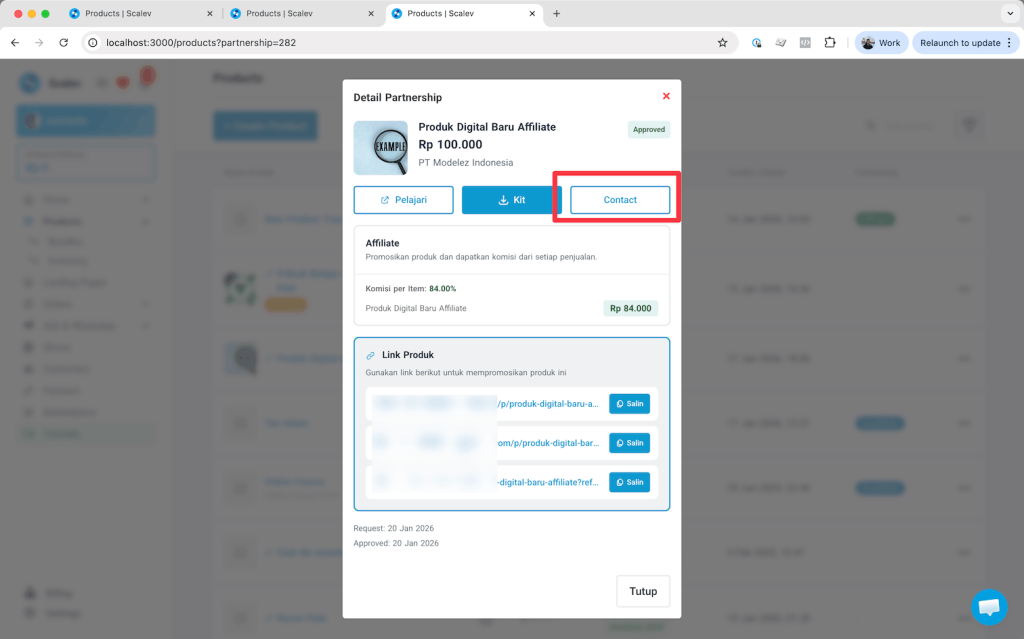 Kontak partnership